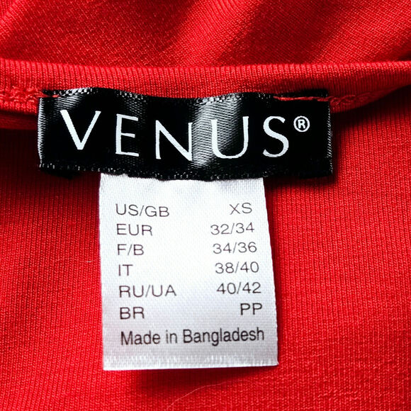 Venus EUC crisscross back sleeveless top Small Valentine red - Picture 4 of 17